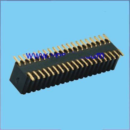 1 27mm Pitch Female Header H4 6mm Double Row Smt Application Pcb Mount