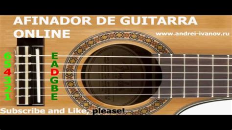 Afinador De Guitarra Online Para Afinar La Guitarra Ac Stica Con