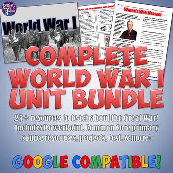 World War 1 Unit And Lesson Plan Bundle By Students Of History TPT