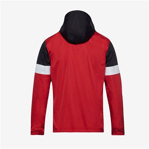 Joma Crew Iv Rain Jacket Redblackwhite Mens Football Teamwear