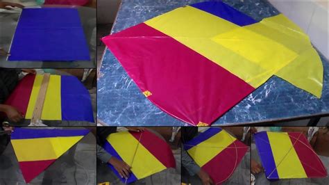 How To Make Kite In Colors Tawa Gudda Making Easy Steps