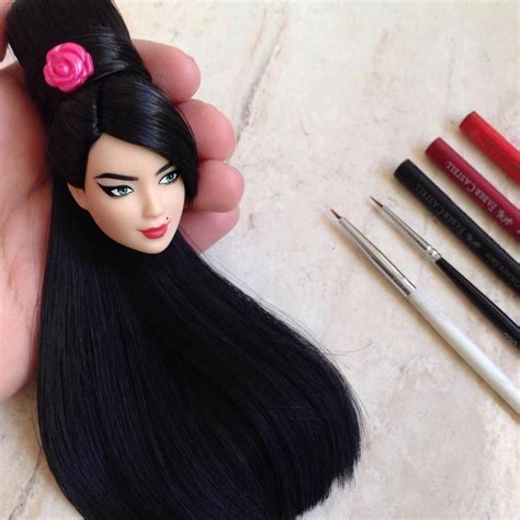 man creates custom barbie dolls    hair