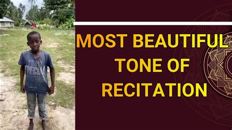 The Most Beautiful Tone Of Recitation - YouTube