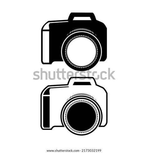 Black White Camera Vector Design Camera Stock Vector Royalty Free