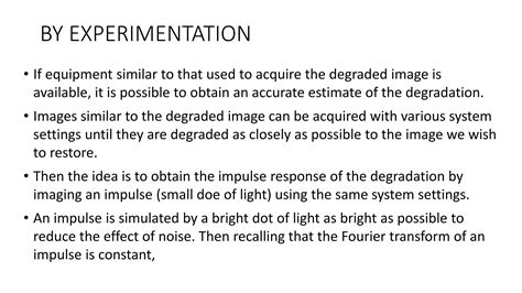 Image Restoration And Degradation Model Ppt