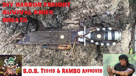 Harbor Freight Survival Knife Upgrade Leatherwork YouTube