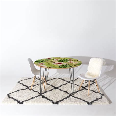 Bless International Oval Solid Wood Top Metal Base Dining Table Wayfair