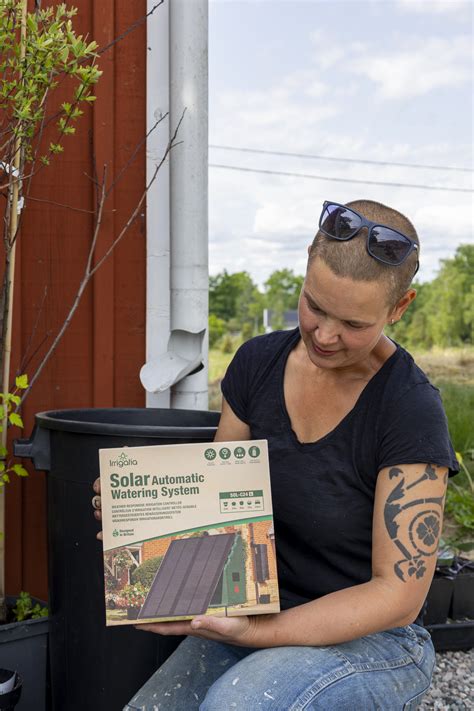 sarabackmo bevattning regntunna Sara Bäckmo