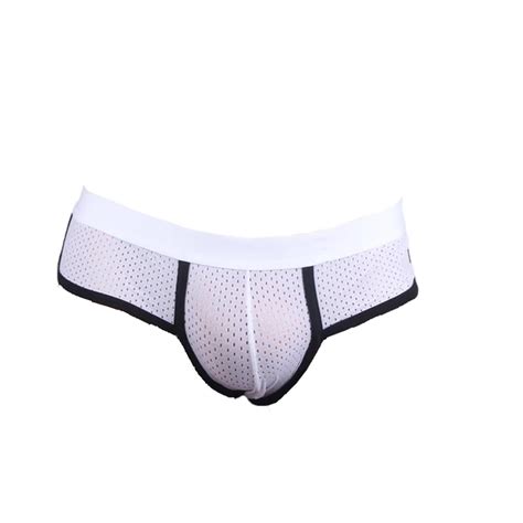 Men Mesh Underwear Brand Male S Sexy Quick Drying Breathable Underpants Hollow Mesh Shorts Gay