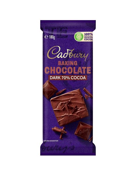 Cadbury Baking Dark Chocolate 70% Cacao 180G