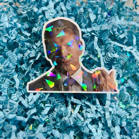 Vince Mcmahon Sad Crying Viral Video Sticker Holographic Meme Etsy