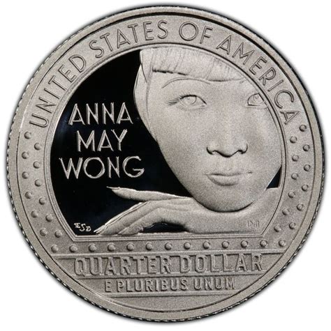 2022-S U.S. 25¢ - American Women Quarters: Anna May Wong - Silver Proof