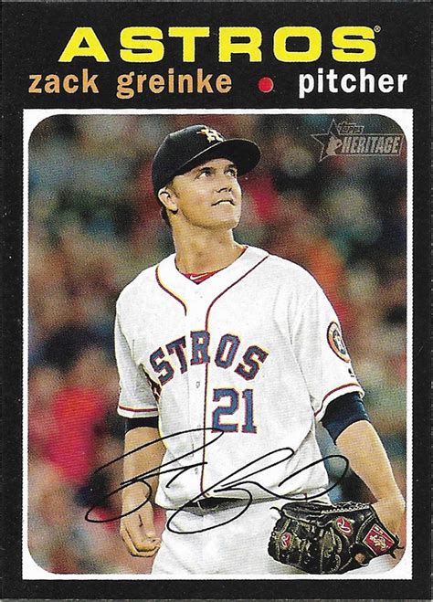 Zack Greinke 2020 Topps Heritage 149 Houston Astros Baseball Card