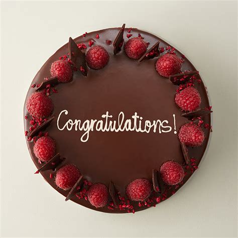 Chocolate Raspberry Congrats Cake Magnum Cakes Best Customize