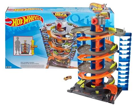 HOT WHEELS CITY ZESTAW ZAKRĘCONY MEGA GARAŻ PARKING autko 1 64 0887961920901 Cena Opinie