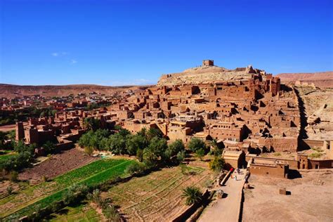 Kasbah Ait Benhaddou In Morocco Traditional Berber Clay Ksar