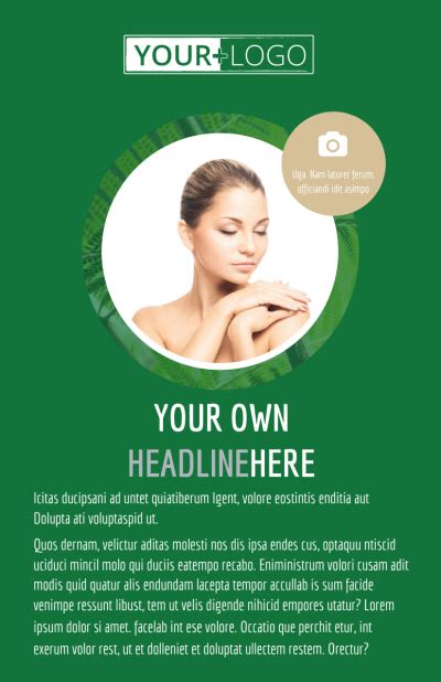 Spa Facial Treatments Flyer Template Mycreativeshop