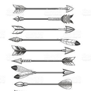 Indian Arrow Drawing at PaintingValley.com | Explore collection of ...