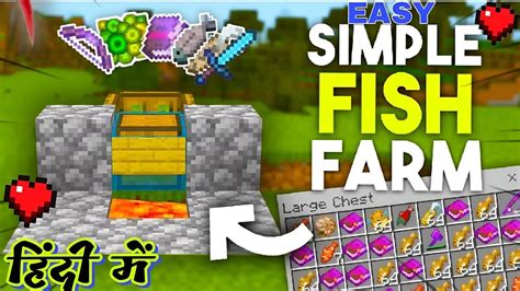 EASIEST 1 19 AUTOMATIC FISH FARM TUTORIAL In Minecraft Bedrock MCPE