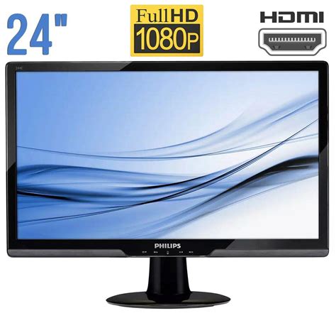 Монитор Б-класс Philips E-line 244E2 / 24" (1920x1080) TN / DVI, VGA ...