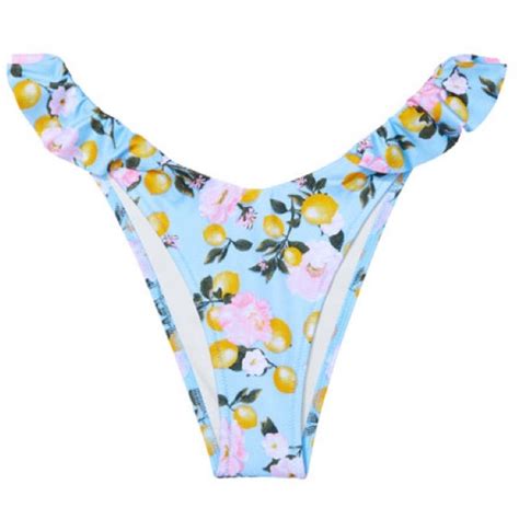 Victoria S Secret Swim Nwt Victorias Secret Blue Lemon Bikini Set Poshmark