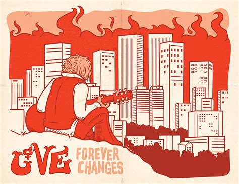 Love 'Forever Changes' poster on Behance