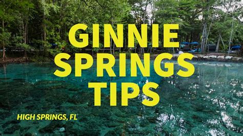 Plan A Ginnie Springs Camping Trip YouTube