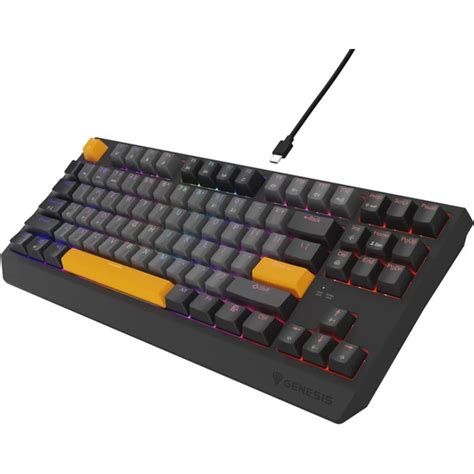 Genesis Thor Tkl Anchor Gray Negative Rgb Mechanick Kl Vesnice