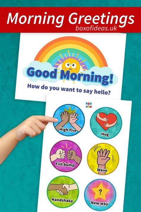 Morning Greeting Choices For Preschool Classroom Free Printable Chart Free Classroom