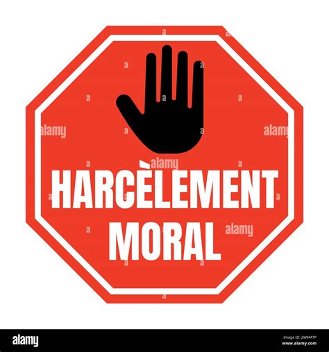 Stop Workplace Bullying Symbol Icon Called Stop Au Harcelement Moral In