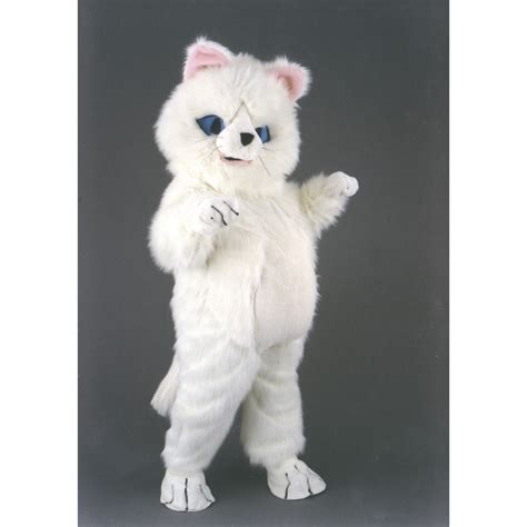 White Cat Mascot Costume