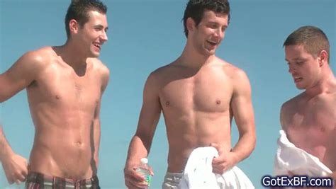 Hot Gay Threesome Having Fun Under Shower 2 BoyFriendTV