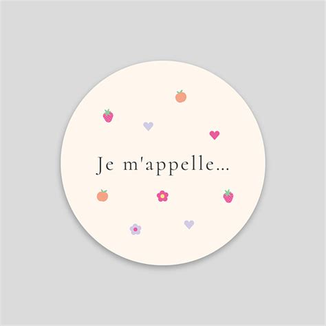 Sticker Naissance Petit Motif Coloré Popcarte