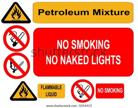 Petroleum Mixture No Smoking No Naked Stock Illustration Shutterstock
