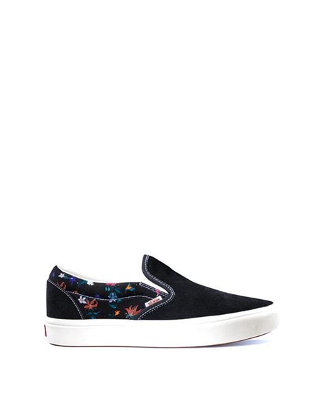 รองเทาแวน VANS COMFYCUSH SLIP ON FATAL FLORAL BLACK VN0A7TNMBLK