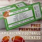 Printable Football Ticket Template Free Printables Online