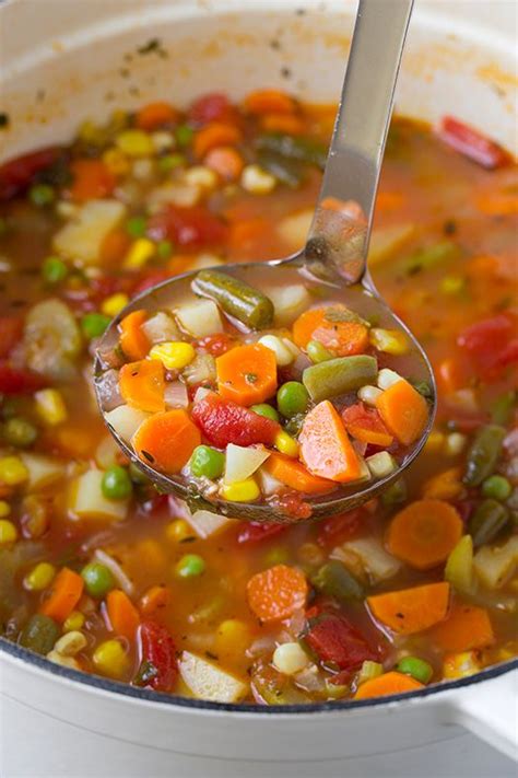 30 Homemade Vegetable Soup Recipes How To Make Easy Vegetable Soup —