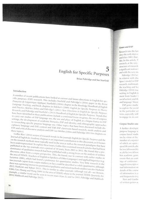 English For Specific Purposes Journal