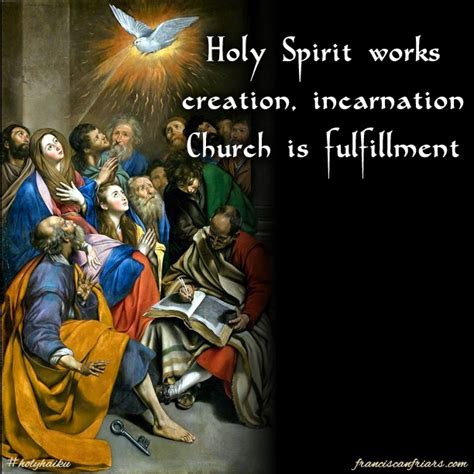 From The Friars Cfr Blog Holyhaiku Pentecost