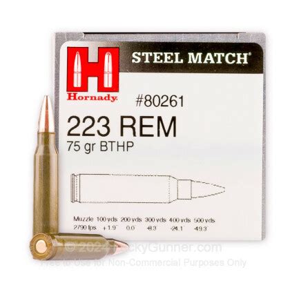 Bulk Rem Ammo For Sale Grain Steel Match Bthp Ammunition In