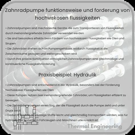 Zahnradpumpe Funktionsweise Und F Rderung Von Hochviskosen Fl Ssigkeiten