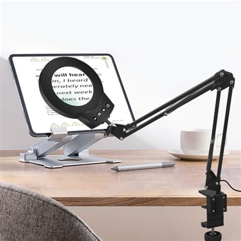 Lampe Loupe X Savsoo Lampe De Bureau Led Avec Contr Le Tactile Loupe