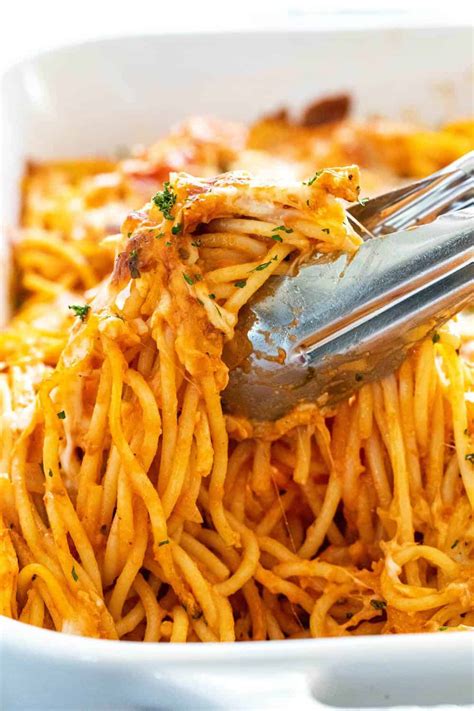 Chicken Spaghetti Baked Recipe The Recipe Critic Getslimthin