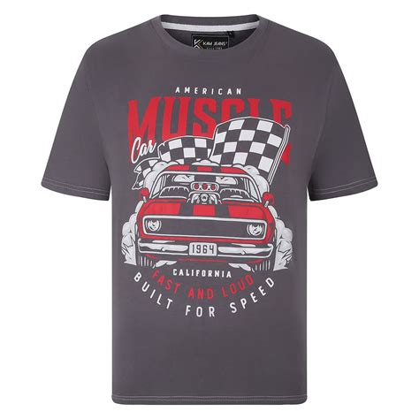 Kam American Muscle Print T Shirt My Site