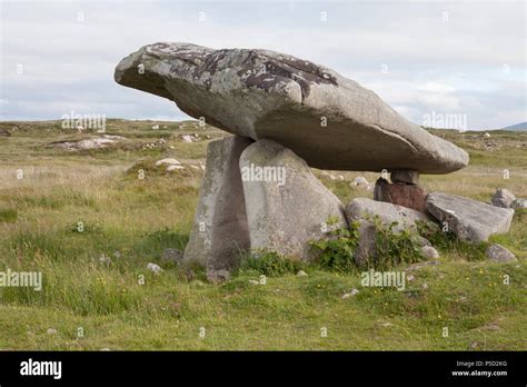 The neolithic Kilclooney Dolmen or portal tomb near Ardara in County ...