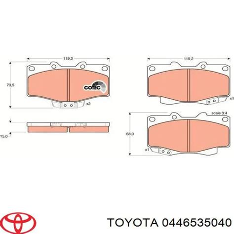 0446535040 Toyota Pastillas De Freno Delanteras Comprar Barato