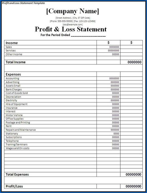 √ Free 4+ Samples of Profit And Loss Account Format 