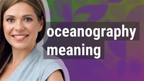 Oceanography Meaning Of Oceanography YouTube