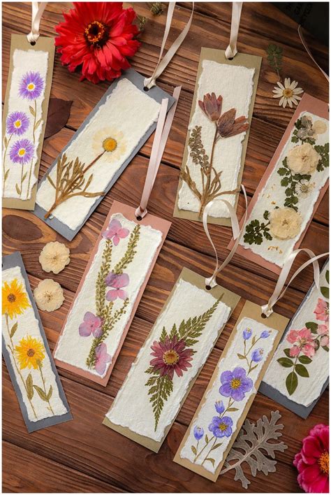 Diy Homemade Bookmarks Pressed Flower Crafts Pressed Flowers Diy