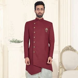 Smarfashions New Stylish Ethnic Designer Partywear Maroon Premium